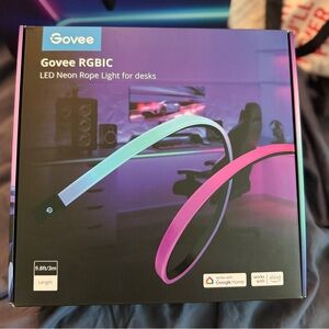 Govee RGBIC LED Neon Rope Light - Aqua & Pink